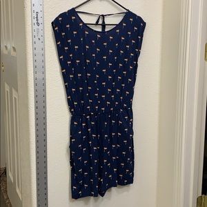 Little Rainbow flags on Blue pull over